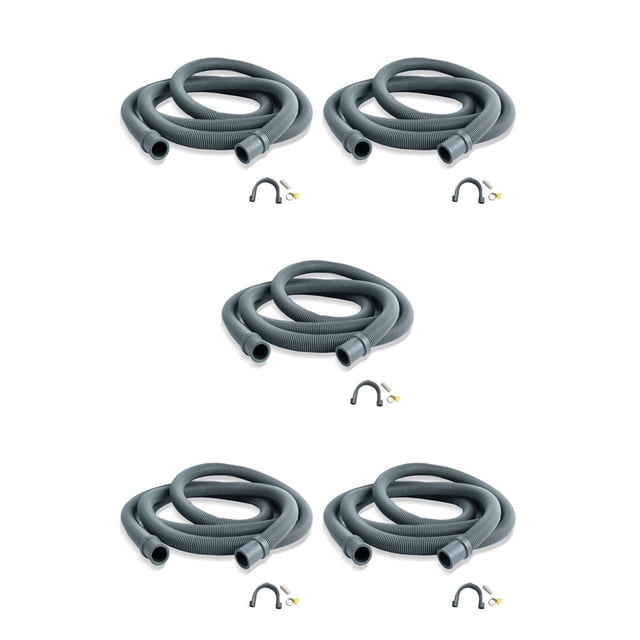 Manguera de drenaje Cateissary impermeable a prueba de fugas para lavadora 1m/Accesorios 5Conjunto