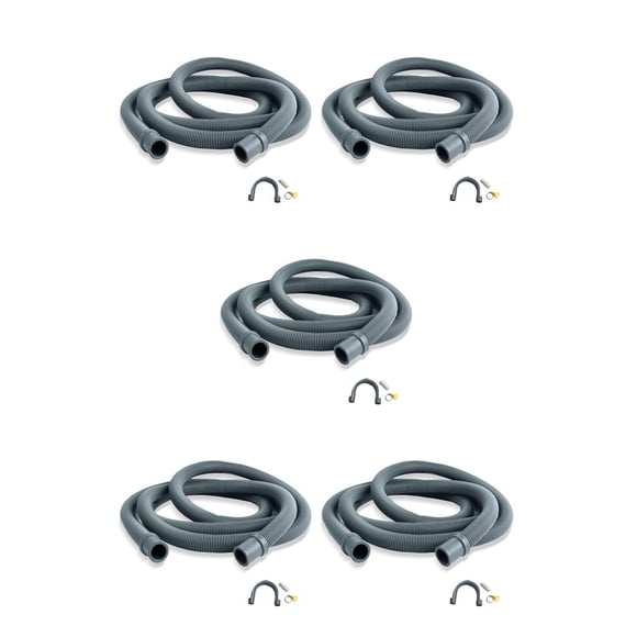 Billuyoard Manguera de Drenaje Extremos Dobles A Prueba de Fugas Kits de Extensión Ligeros 1m/Accesorios 1m/Accesorios 5Conjunto