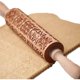 thumbnail image 4 of rodillo ram, herramienta duradera para hornear, galletas de madera maciza con bonitos diseños, grabado láser estilo parrilla europea JM  Papelería, 4 of 5