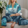 thumbnail image 6 of Sikiie Cat Underwater Fantasy Pajamas for Women Set, Womens Pajama Sets, Lounge Sets for Women, 2pjs for Women-XX-Large, 6 of 7