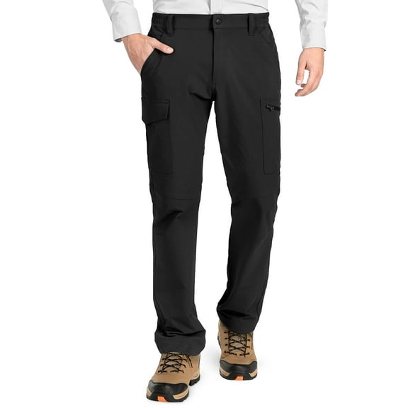 33,000ft Men's Cargo Work Pants Water Resistant Lightweight Ripstop Hiking Pants with 6 Pocket