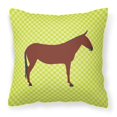 thumbnail image 1 of "Treasures BB7676PW1818 Hinny Donkey Green Outdoor Canvas Fabric Decorative Pillow, Multicolor" Caroline's Treasures BB7676PW1818, 1 of 1