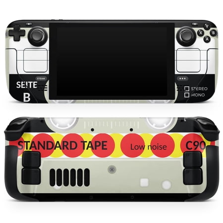 Design Skinz - Compatible with Steam Deck - Skin Decal Protective Scratch-Resistant Removable Vinyl Wrap Cover - Retro Cassette Tape V6