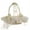 Milky, variant on SIEYIO Flower Girl Baskets for Weddings Large Wedding Baskets for Flower Girls Simple Cute Royal Baskets With Lace Satin White