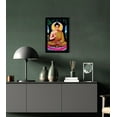 thumbnail image 5 of IBA Indianbeautifulart Lord Gautam Buddha In Meditation Poses Digital Prints Poster With Frame For Living Room Home Decor Religious Frame Wooden Frame For Wall Decor, 5 of 7