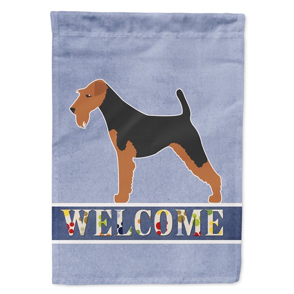 Airedale Terrier Welcome Flag Canvas House Size