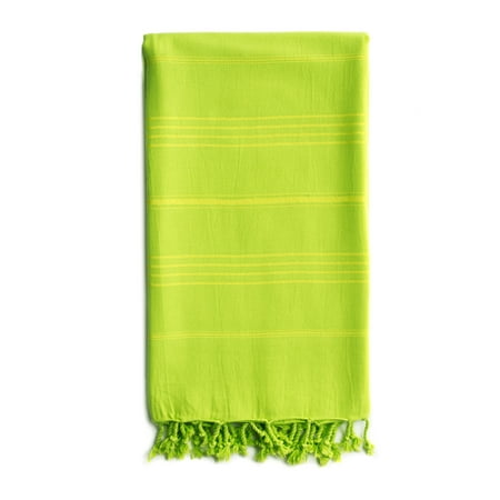 Linum Home 100% Turkish Cotton Summer Fun Striped Pestemal Beach Towel
