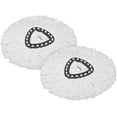 thumbnail image 2 of Vileda Mop Head, Microfiber, Microfiber, White, Twin Pack, 2 of 4