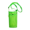 thumbnail image 1 of Soporte para botella de agua Colamx bandolera de malla para gimnasio senderismo y caminar Verde, 1 of 6