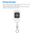 thumbnail image 3 of Yeacher Universal Remote Control Wireless 4 Keys Copy Cloning Garage Door Remote Control Key Duplicator,White, 3 of 8