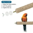 thumbnail image 3 of 1x10.6" Wood Bird Perch Paw Grinding Stick Stand Parrot LoveBird Parakeet Cockatiel, 1 Set, 3 of 5