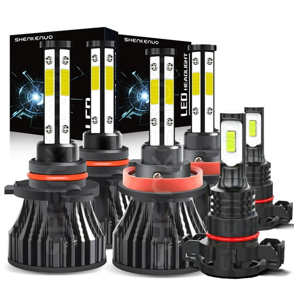 For 2017-2020 GMC Sierra 2500 LED Headlight Bulbs 9005 High beam H11 low beam 5202 Fog lights