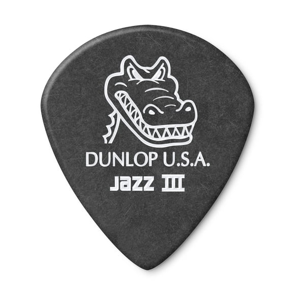 Púas para guitarra Jim Dunlop Gator Grip Jazz III 1.4 mm, paquete de 36
