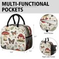 thumbnail image 6 of Obrewu Mushroom and Butterfly Lunch Bag for Adult, Insulated, Leakproof, Oxford Cloth, 6 of 7