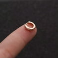 thumbnail image 6 of HOOUN Surgical Steel Hinge Segment Nose Ring Rhinestone Clicker Ear Helix Tragus Hoop-gold 8mm, 6 of 9