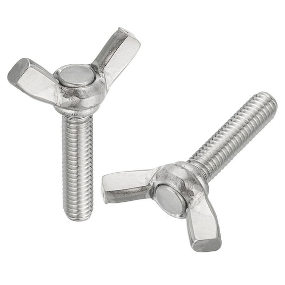 10pack M6-1x25mm Wing Butterfly Screws Bolts, 304 Stainless Steel Butterfly Screws