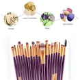 thumbnail image 2 of 20 Pcs Makeup Brushes Proffesional Cosmetics for Face Makeup Brush Set Powder Concealer Eyeshadow Eyebrow Lip Brush Beauty Tools, Black, 2 of 8