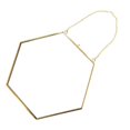thumbnail image 2 of Marco de fotos colgante perfecl hexagonal de metal con vidrio 24 cm, 2 of 8
