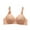 New1/Beige, variant on Otvok Womens Comfortable Soft Striped Lace Solid Color Underwear Plus Size Bra Buckle Bra