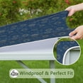 thumbnail image 6 of Blue Sun Moon Cloud Star Pattern Square Fitted Tablecloth with Elastic Edge,Square Table Cover,Washable Elastic Table Cover for Home Kitchen Party Decor 36"x36", 6 of 6