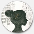thumbnail image 1 of Designart 'Glam Pink Ladies I' Art Mural Cercle en Métal - Disque de 36, 1 of 5