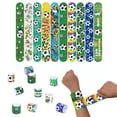 thumbnail image 2 of 10 pulseras de fútbol coloridas para niños y niñas, ideales para fiestas temáticas de fútbol, regalos y recuerdos., 2 of 12