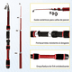 thumbnail image 3 of Kit Pesca  Bloosom 1.8m Cañas Señuelo Con Cuerda Enrollada Accesorios Negro, 3 of 5