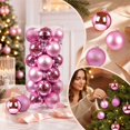 thumbnail image 5 of Ball Ornament Glossy Finish Decorative Sphere Multi‑Surface Style for Christmas Tree Holiday Decoration, 5 of 7