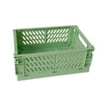 thumbnail image 2 of RXIRUCGD Mini Foldable Plastic Storage Basket For Organizing Crates With Handles For Desks And Bedrooms, 2 of 2
