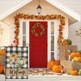 thumbnail image 5 of Thanksgiving Fall Garden Flags for Outdoor,Buffalo Plaid with Watercolor Pumpkins Decorative Yard Flags for Outside,12x18 Inch Double Sided,Small Welcome Farmhouse Flags for Autumn Patch Lawn, 5 of 6