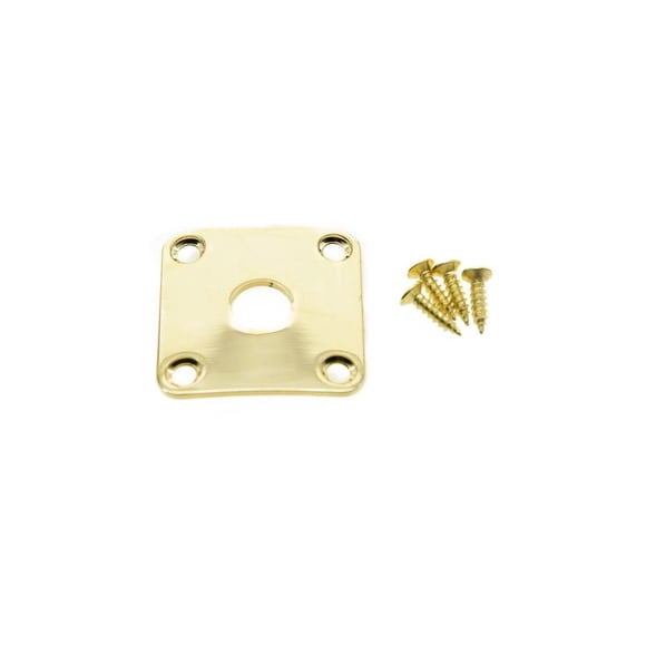KAISH - Placa de gato con base curvada de metal dorado para guitarras Les Paul LP