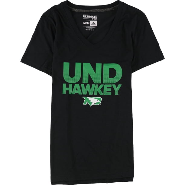 Adidas Womens UND Hawkeyes Graphic T-Shirt black M