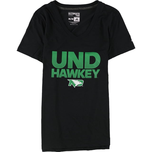 Adidas Womens UND Hawkeyes Graphic T-Shirt black M