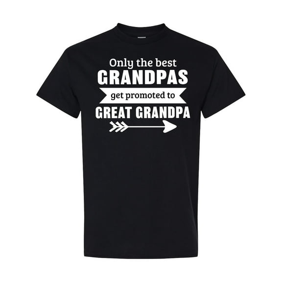 Inktastic Only the Best Grandpas Get Promoted to Great Grandpa T-Shirt