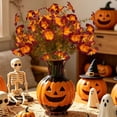 thumbnail image 5 of Gqtwoy Artificial Fall Silk Flowers Bouquet, Realistic Fake Floral Stems, Faux Fall Blooms for Vase Fillers, Halloween Thanksgiving Decor, Mixed Stems for Home Decoration, 5 of 6