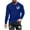 Mens T Shirts Blue, variant on Graphic Tees for Men Big and Tall S-6X Plus Size Long Sleeve Crew Neck Funny T Shirts Casual Slim Basic Comfort Pullover Tops