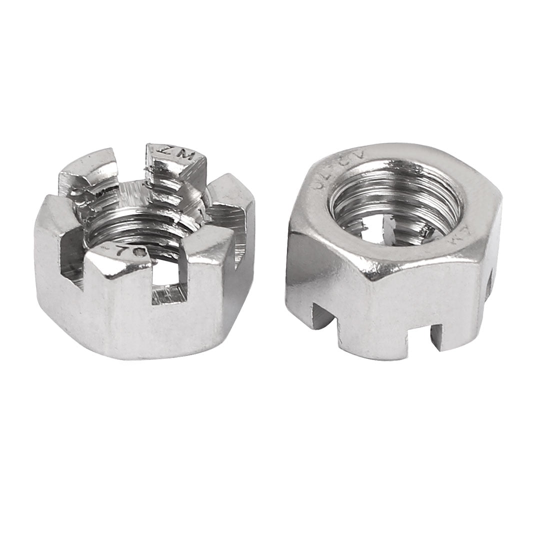 M14-1.5 Slotted Hex Castle Nut Zinc Plated 14mm Fine Thread nuts 10 