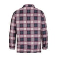 thumbnail image 5 of Feancey Spring Sales Mens Plaid Work Shirts Lightweight Casual Button Down Shirt Fall Flannel Long Sleeve Lightweight Shacket Jackets with Pockets White S, 5 of 6