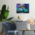 thumbnail image 4 of Fenyluxe Stream Moonlight Canvas Wall Decor Ready To Hang Room Home Art Decor 20x16in, 4 of 6
