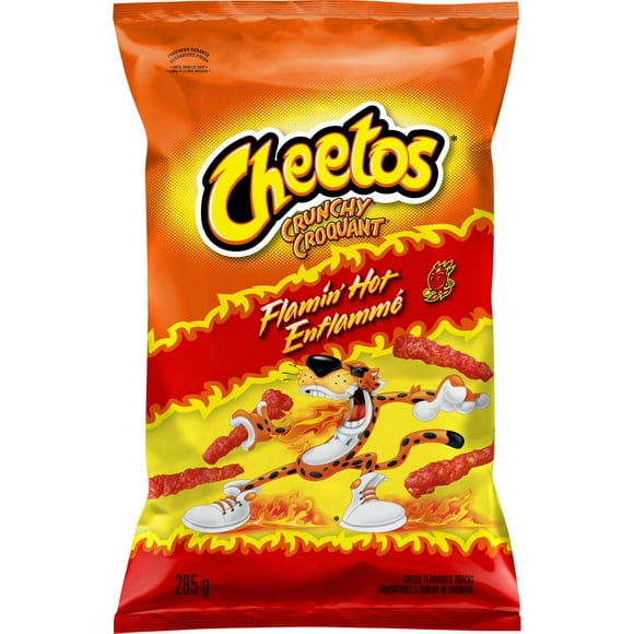 Cheetos Crunchy Flamin' Hot Cheese Flavoured Snacks, 285g