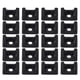 thumbnail image 1 of 100 soportes para bridas de cables con base tipo sillín, organizador de clips para bridas de cables, 1 of 7