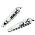 2PCS Stainless Steel Slanted Edge Nail Cutting Clippers Pedicure