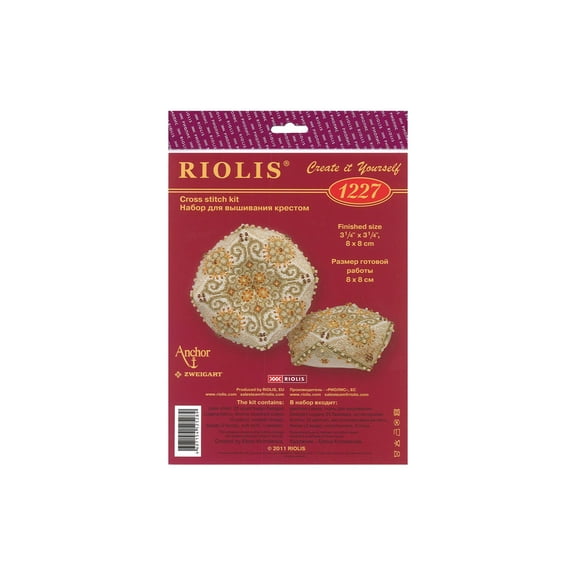RIOLIS Counted Cross Stitch Kit 3.25"X3.25"-Biscornu Fantasy (25 Count)