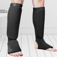 thumbnail image 4 of xinxixnxx Elastic Shin Instep Guards for MMA Training Reliable Protection Black M 1Set, 4 of 6