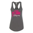 thumbnail image 2 of I Wear Pink for My Mom Survivor Awareness Ladies Racerback Tank Top, Dark Grey, Large, 2 of 3