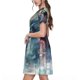 thumbnail image 2 of Balery Ink Style Wave Dragon Vestidos sueltos de manga corta para mujer, vestidos de verano 2025, vestidos casuales de corte A con vuelo., 2 of 6