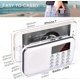 thumbnail image 3 of (White)J-908 AM Ultra-Thin Portable Radio AM FM MP3 AUX USB, 1200MAH Rechargeable Removable Battery Saves and Dials Stations Automatically, 3 of 5