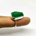thumbnail image 3 of Green Onyx Natural Gemstone Coffin Ring, Solid 925 Sterling Silver, Proposal Ring, Unique Gifts For Men Women, Best Friend Gifts, Metaphysical Daughter Son Victorian Ring (green-onyx, Size 7), 3 of 9