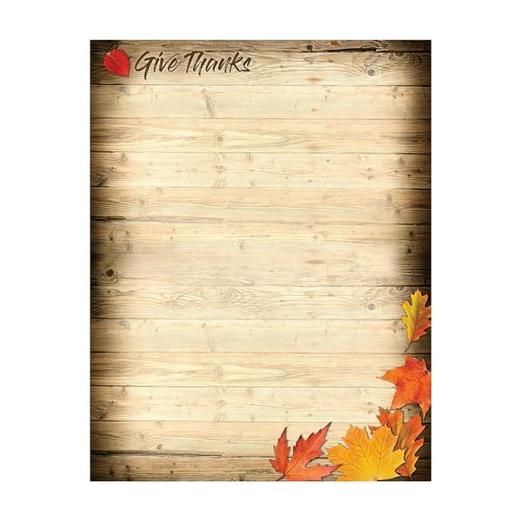 Great Papers Give Thanks - Letter A Size (8.5 in x 11 in) 60 lbs - 80 sheet(s) letterheaded paper