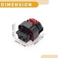 thumbnail image 4 of Conector de terminal de cable hembra impermeable de 6 pines para faros, conector de enchufe para coche, barco, 1 juego, 4 of 6